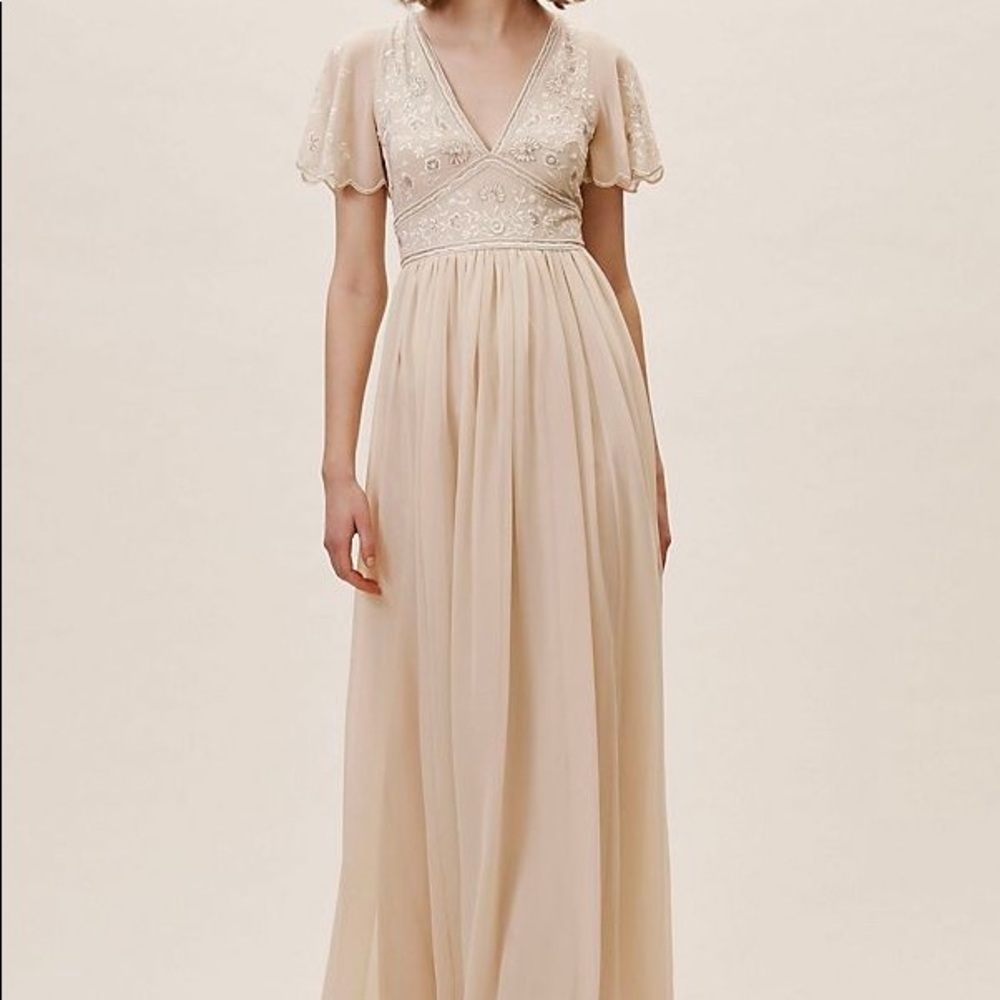 BHLDN Fresna Dress in Oyster